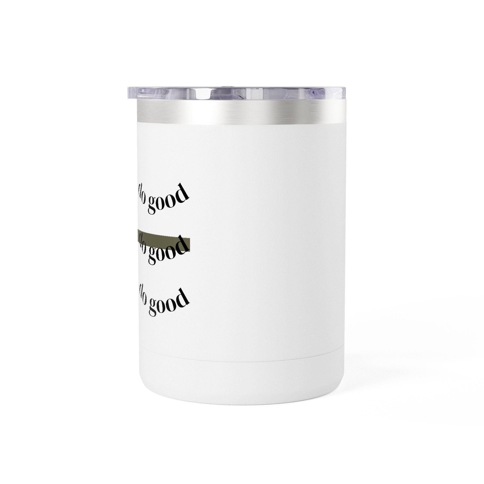 15oz Travel Coffee Tumbler Mug — Minimal White Insulated Cup