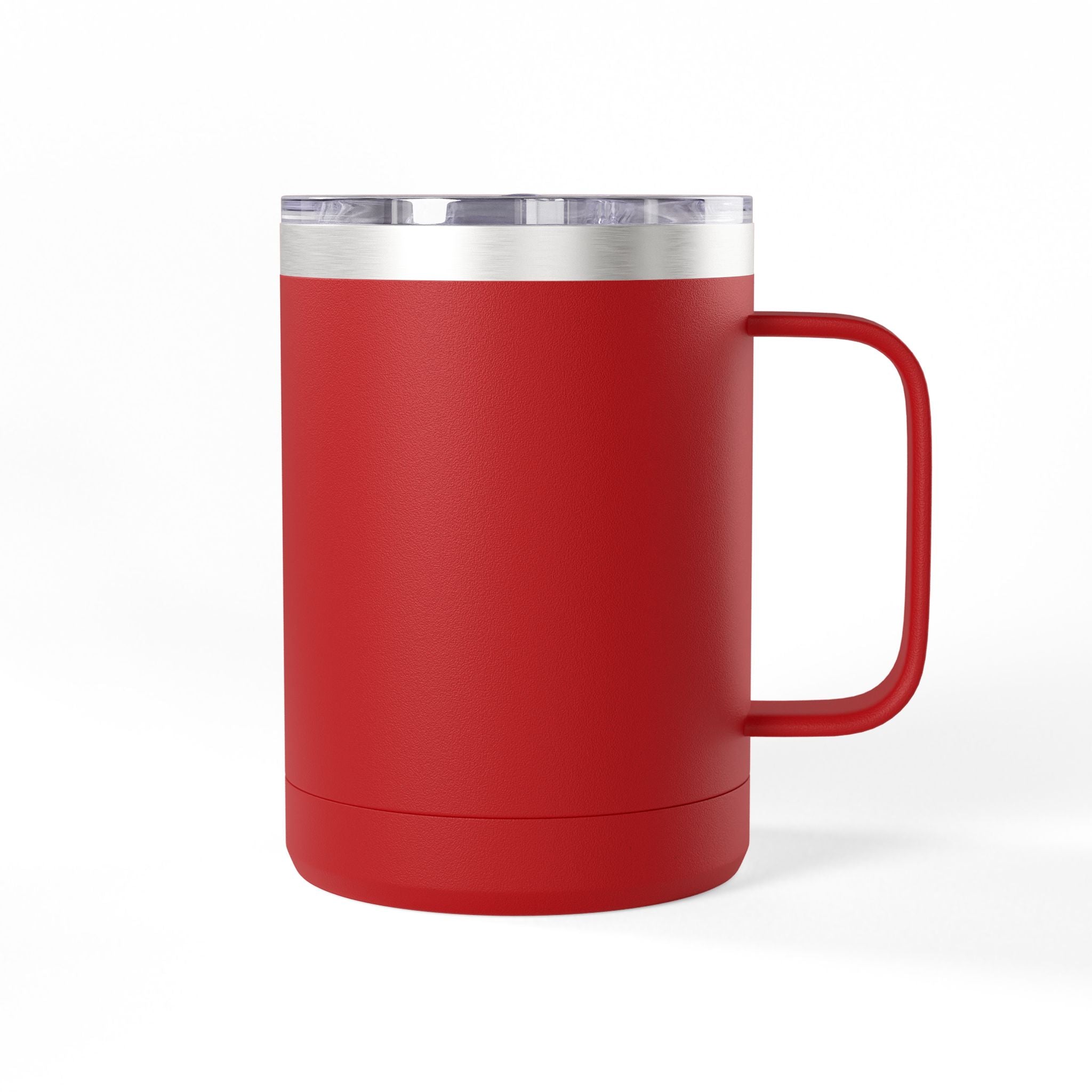 15oz Travel Coffee Tumbler Mug — Minimal White Insulated Cup